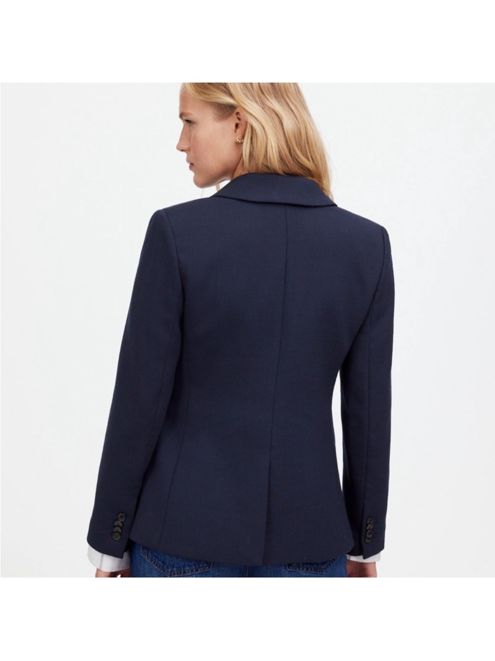 NWT MADEWELL Size 6 The Alston Blazer in Deep Navy $218 NS390 - Picture 4 of 9